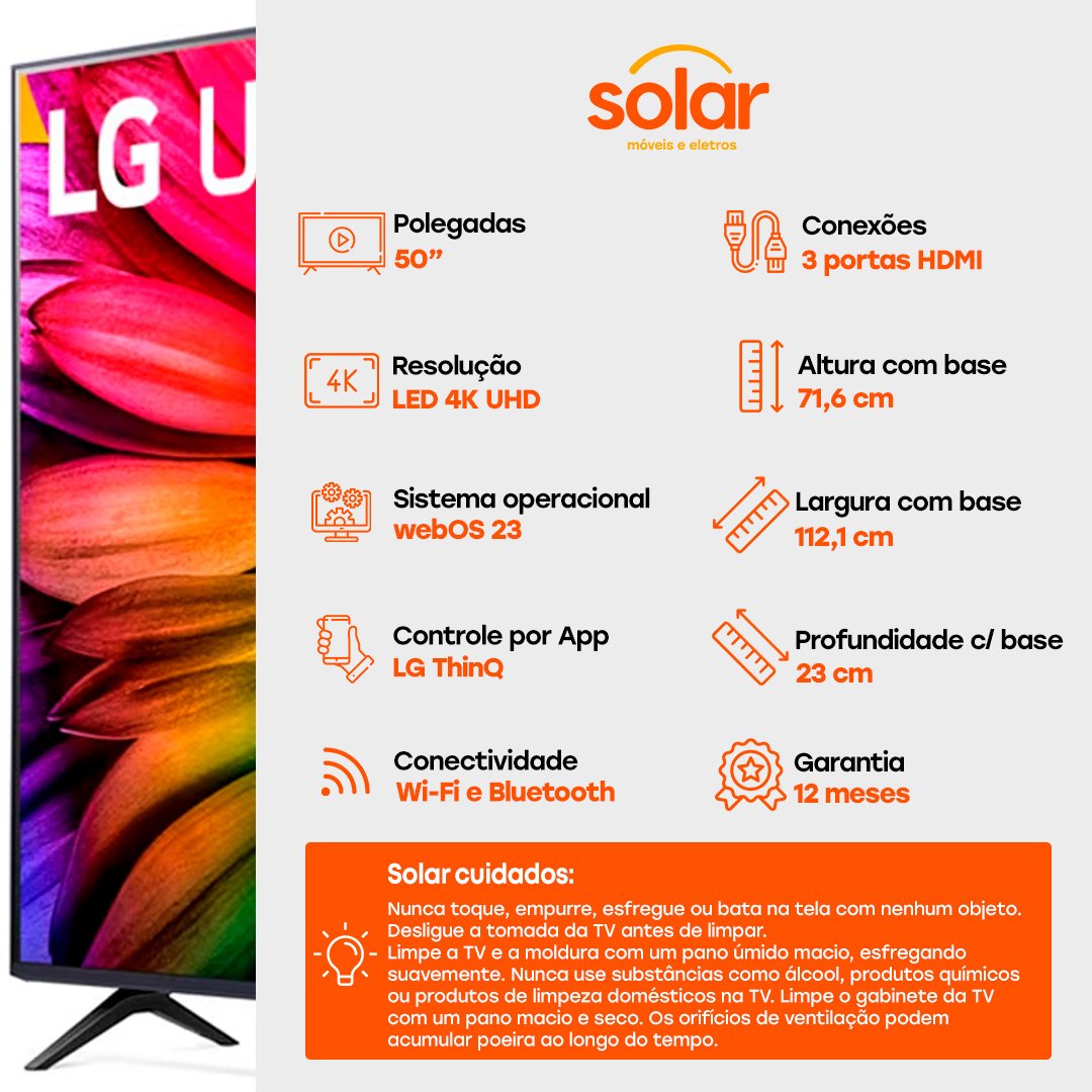 Smart TV LG UHD 50'' 4k 50UR8750PSA